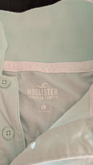Polo Hollister Turquesa