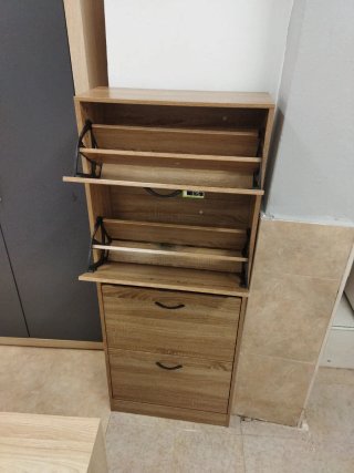 Zapatero de Madera Color Roble en oferta