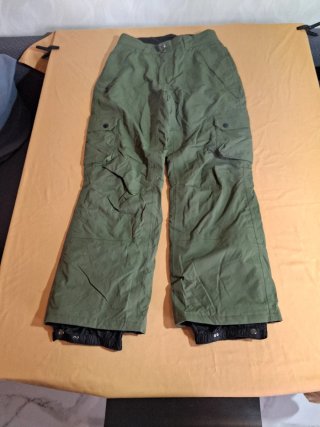 Pantalón Snowboard Hombre Talla S Verde
