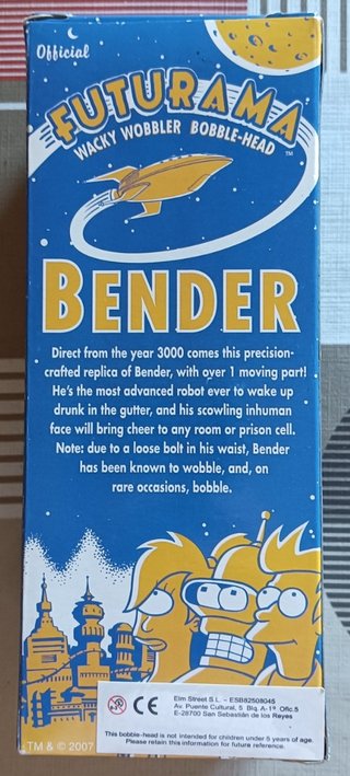 Figura Funko Bender Futurama Wacky Wobbler