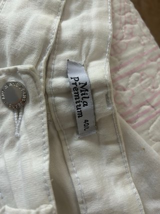 Tejano blanco campana tiro medio