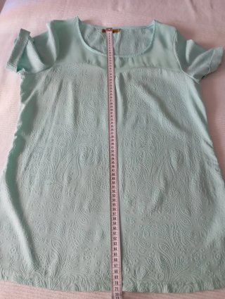 Blusa manga corta verde Talla XL