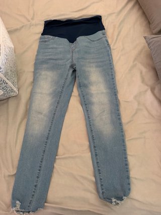 Lote de Pantalones vaqueros premamá anchos