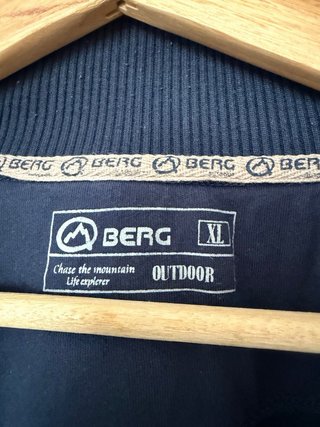 Sudadera Berg Outdoor Azul Cremallera Talla XL