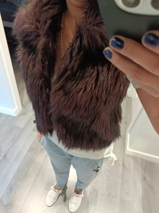 Chaleco pelo mujer talla XS.