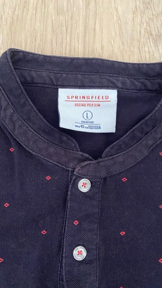 Polo Springfield cuello mao estampado