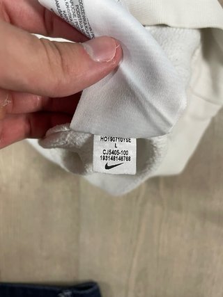 Sudadera Nike Blanca con Logo