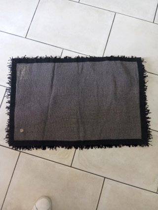 Tappeto nero 54x62 cm