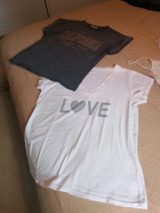 Lote de 2 camisetas de algodón
