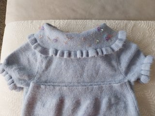 Jersey Zara azul con pedrería