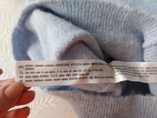 Jersey Zara azul con pedrería