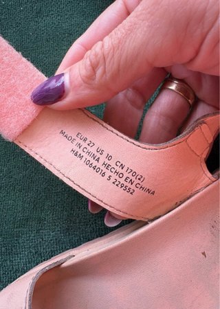 Sandalias H&M Rosa Palo