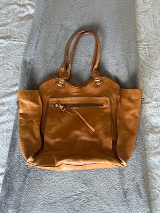 Bolso Massimo Dutti piel marrón