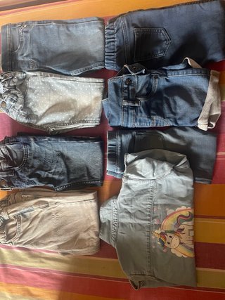 Lote de 7 Pantalones Vaqueros para Niña