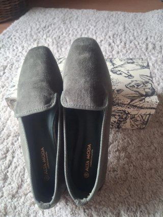 Zapatos ante verde Talla 38