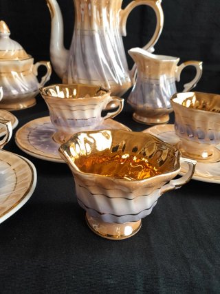 Juego de Café Vintage de Porcelana