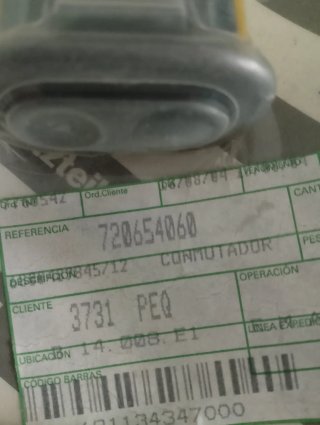 Interruptor Elevalunas Fiat 720654060