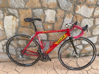 Bicicleta de carretera Zeus Roja Talla S