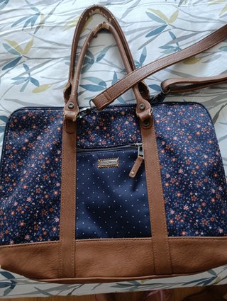 Bolso Pepe Jeans Azul y Marrón
