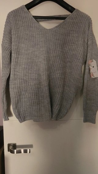 Jersey de lana gris