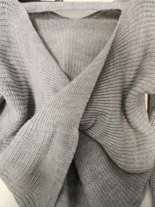 Jersey de lana gris