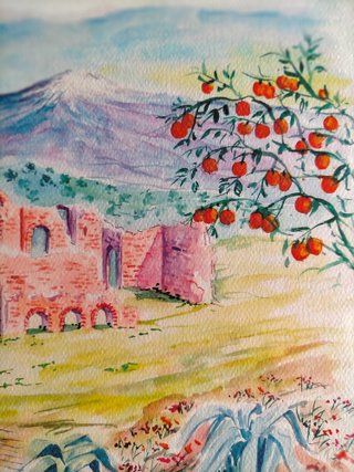 Litografia Troina Convento San Michele Sicilia en