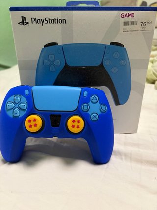 Controller PS5 DualSense Blu + Custodia + Joystick