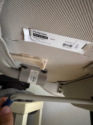 Silla de oficina IKEA FLINTAN con reposabrazos