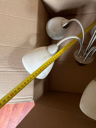 Lámpara de Araña Colgante Blanca y Plata