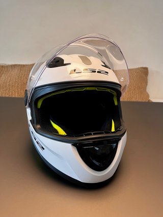 Casco Moto niñ@ LS2 Blanco Talla L