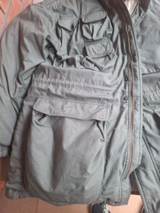 Chaquetón Coronel Tapioca forro pluma multi bolsil