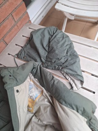 Chaquetón Coronel Tapioca forro pluma multi bolsil