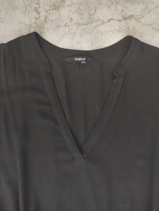 Vestido Desigual Negro Boho Talla 44
