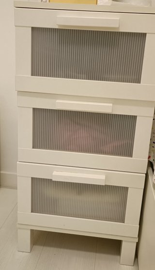 Mesita de noche IKEA blanca