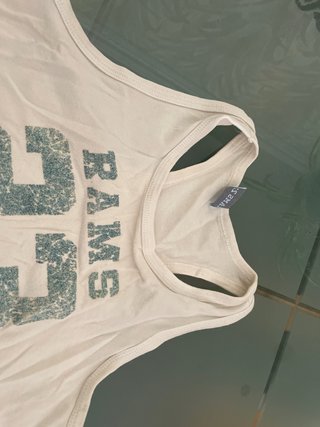 Camiseta de tirantes blanca Rams 23