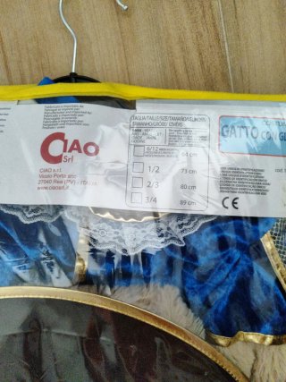Disfraz Gato con Botas 3-4 años
