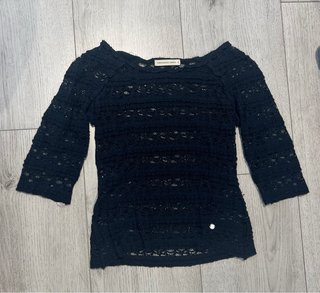 Blusa Purificación García Azul Marino