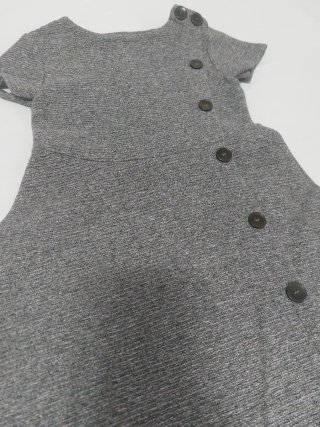 Vestido Zara Gris Talla 6 Años