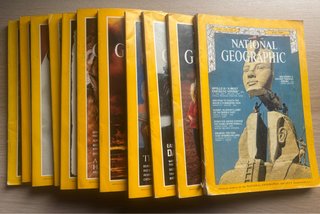 Revistas National Grographic, de 1991, en Inglès