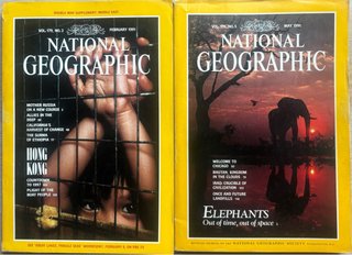 Revistas National Grographic, de 1991, en Inglès