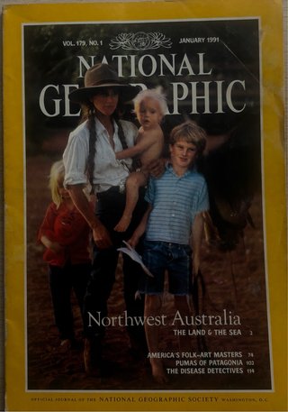 Revistas National Grographic, de 1991, en Inglès