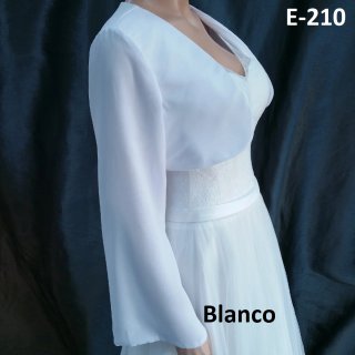 Chaqueta Novia Gasa Talla 42 blanca