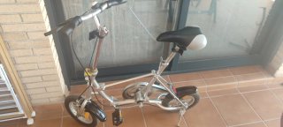 Bicicleta Plegable Plateada