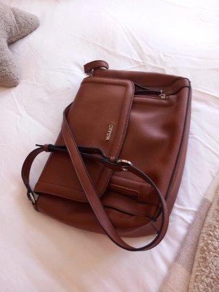 Bolso Misako Marrón Cuero, nuevo