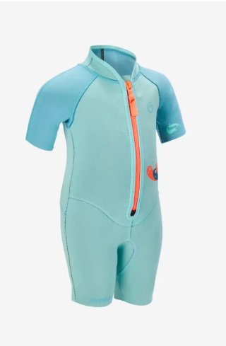 Neopreno Niños Shorty 2mm Turquesa Decathlon