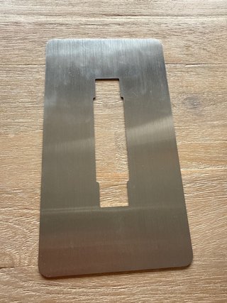 Placa Acero Inoxidable Timbre