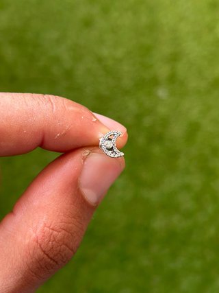 Pendientes Pandora Media Luna Circonitas Plata