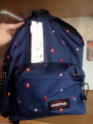 Mochila Eastpak Azul Estampada
