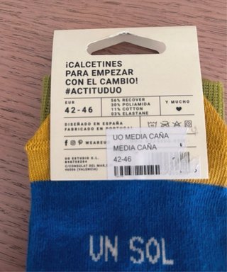 Calcetines UO Eres un Sol Talla 42-46