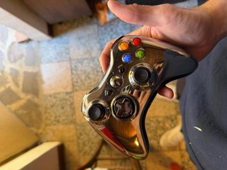 Controller Xbox 360 Chrome Silver Argento